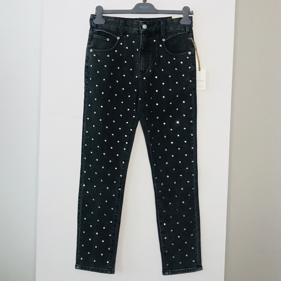 Anthropologie Rhinestone Embellished Jeans - Picture 2 of 14